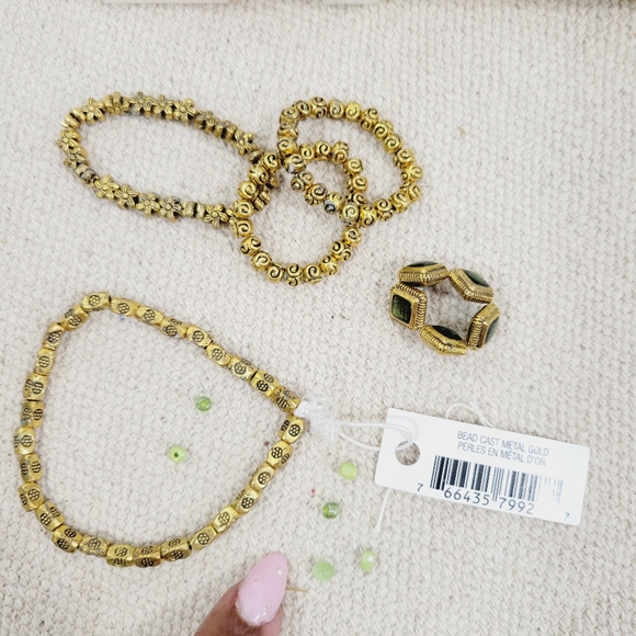 Gold & Bronze Components Jewelry Making Supplies & Assorted Beads Components - Picture 4 of 6